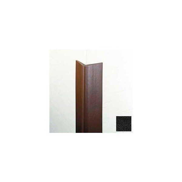 Pawling Flexible Vinyl Corner Guard, 1-3/4" Wings, 1/4" Radius, 12'H, Black, Heavy Duty Flexible Vinyl CG-9-12-1 - main